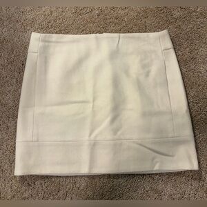 J. Crew Cream Mini Skirt